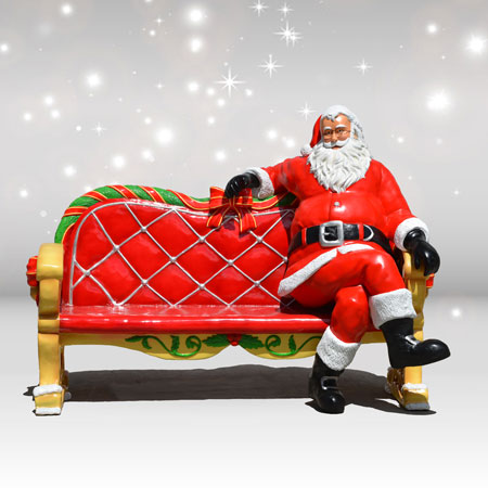Santa on Bench