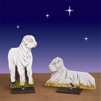 life size nativity lamb set 2d