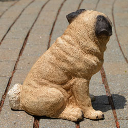Outdoor dog statue