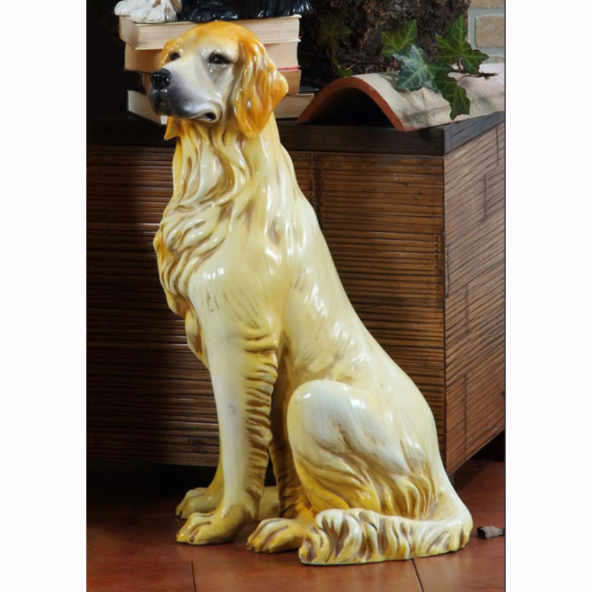 Golden Retriever dog statue