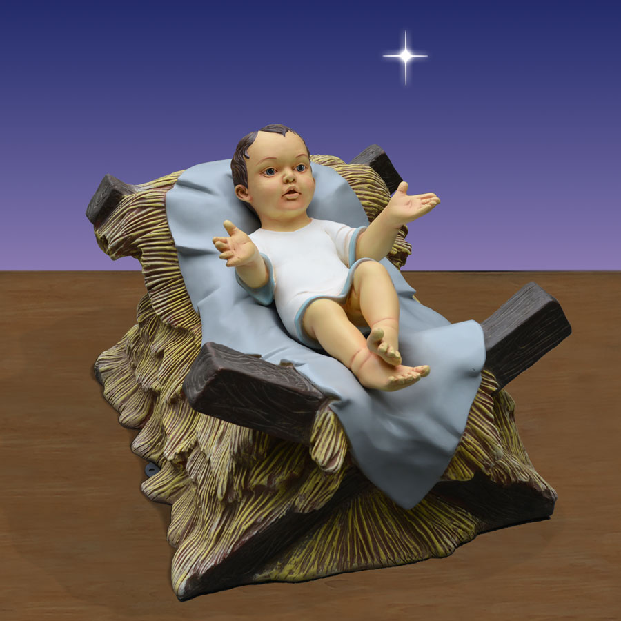 6 ft scale Baby Jesus