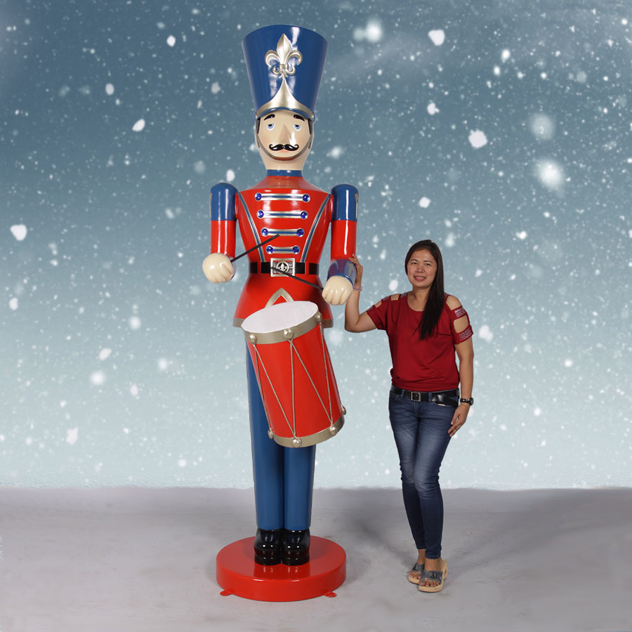 Heinimex Giant Christmas Toy Soldier with Drum