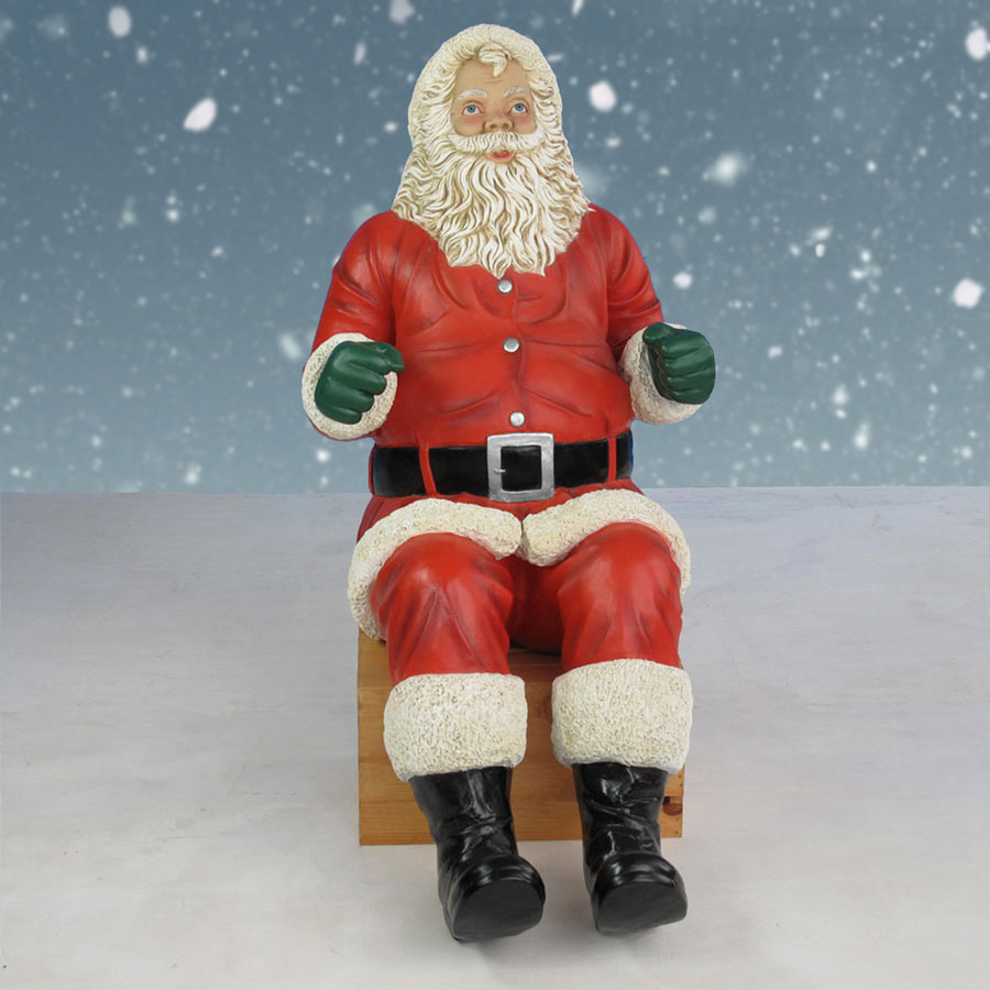 front view of sitting santa