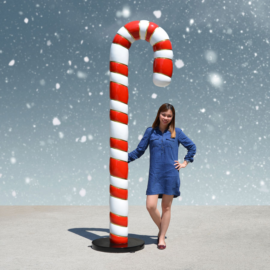 Pair Of Giant Candy Canes 8 Ft H