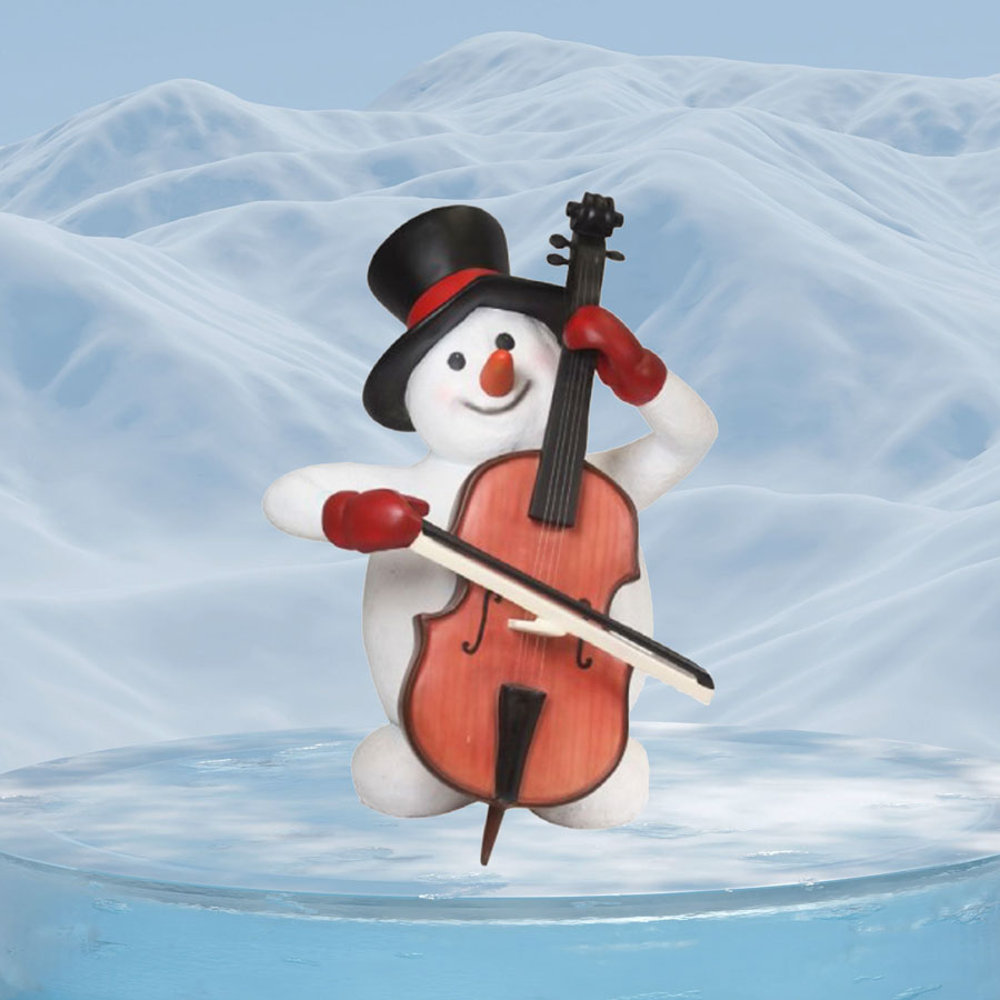Snowman with Cello