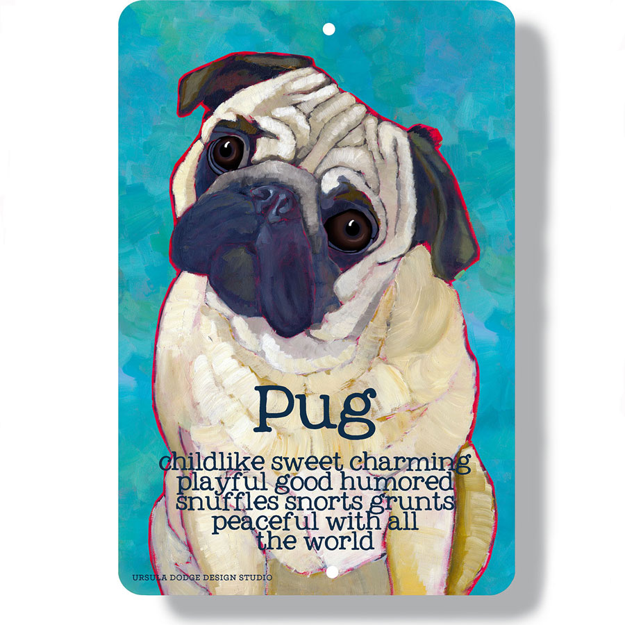 Pug signs shop