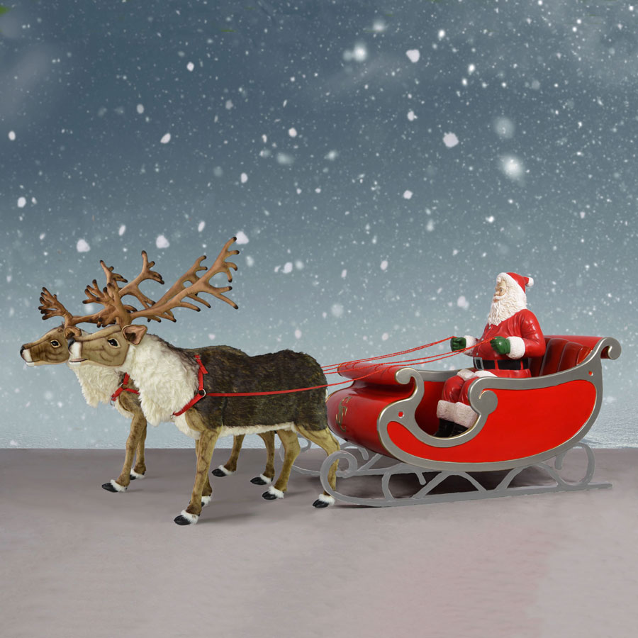 Santa, Sleigh &amp;amp; Reindeer