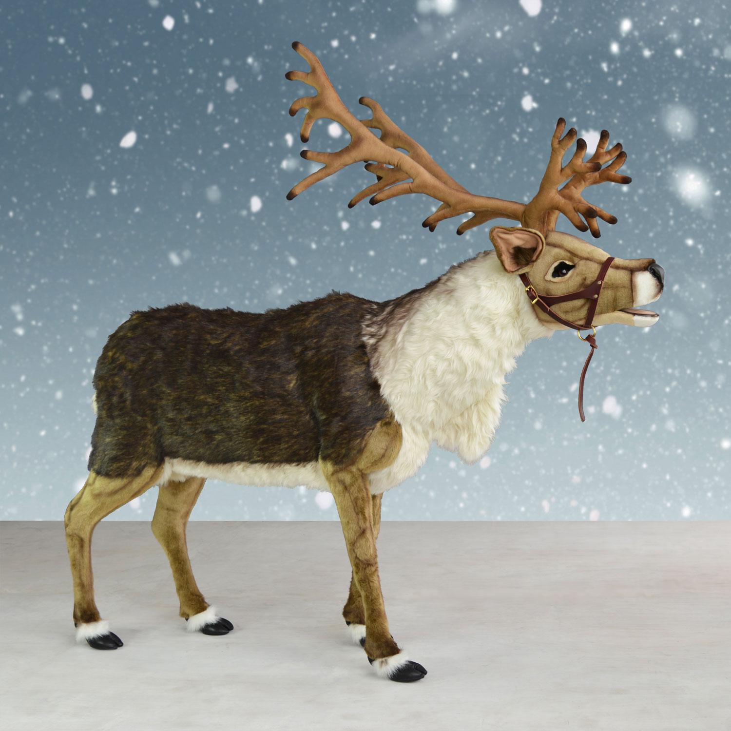 Hansa RideOn Nordic Reindeer with Halter 65' Reindeer