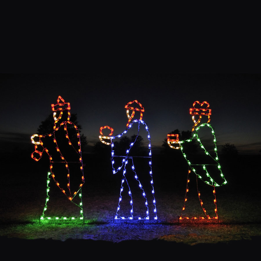 Holiday Lights LED Three Kings - 3-Piece - 10.5' W