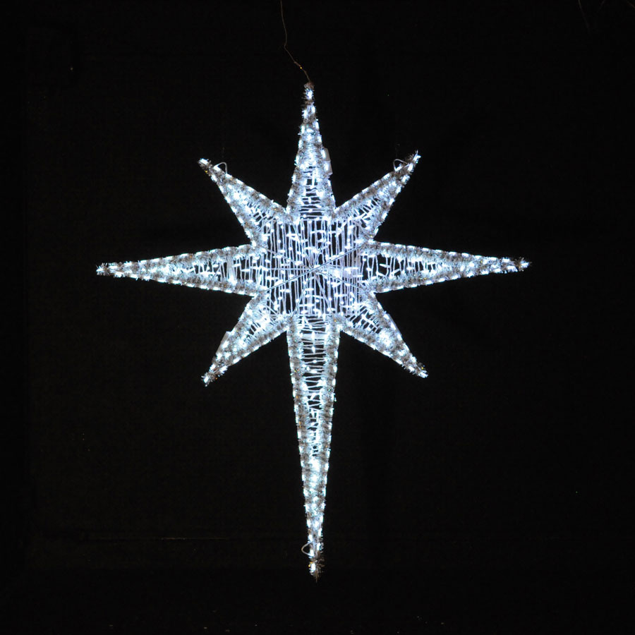 symptom dør porcelæn Holiday Lighting Giant LED Star - Cool White - 6'