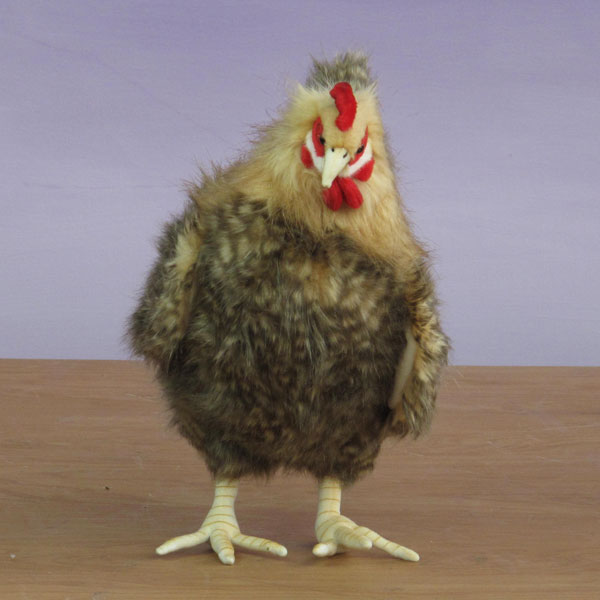 Front View of Plush Brown Hen