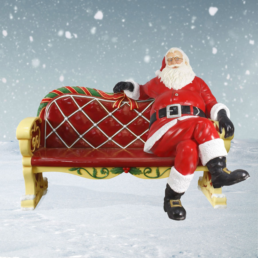 Santa on Bench