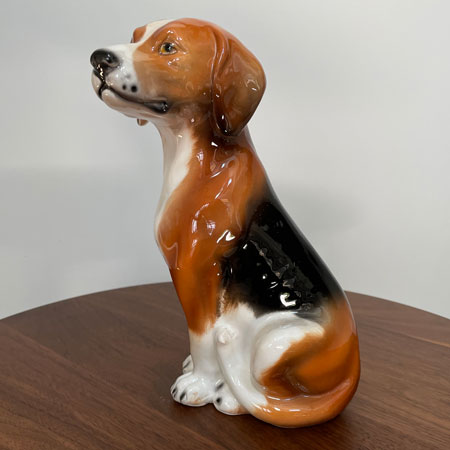 Ceramic Sitting Beagle