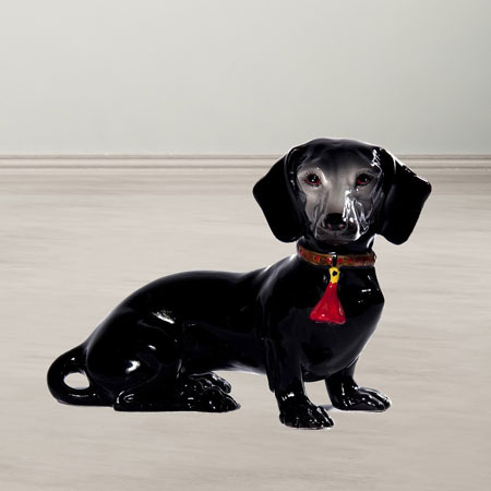 Ceramic Dachshund Statue