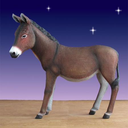 Life size donkey