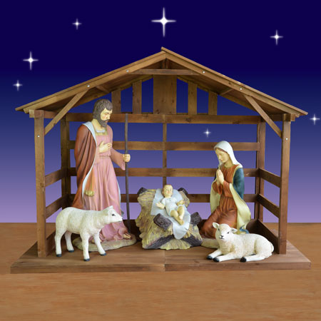 Holy Family Lambs Stable