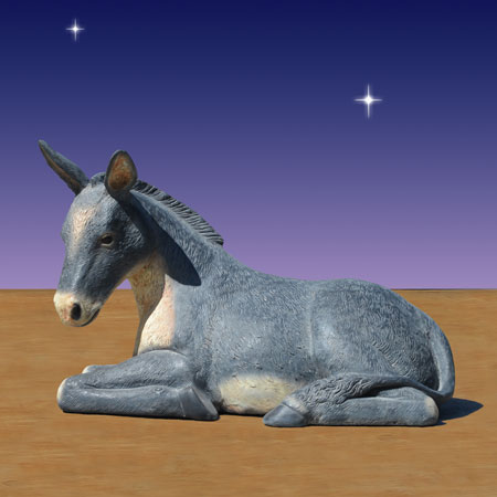 40 inch scale nativity Donkey