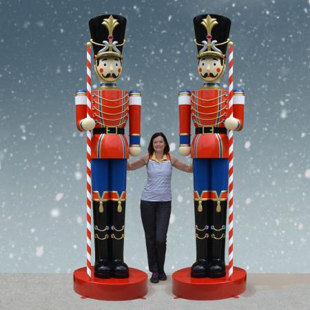 6 foot wooden soldier