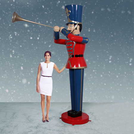 Heinimex Giant Toy Soldier with Trumpet - 9' High