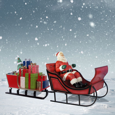 Santa Sleigh and Sled