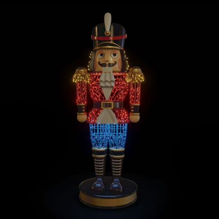 Fiberglass Lighted Nutcracker