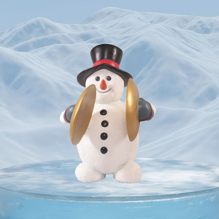 Snowman with Cymbals