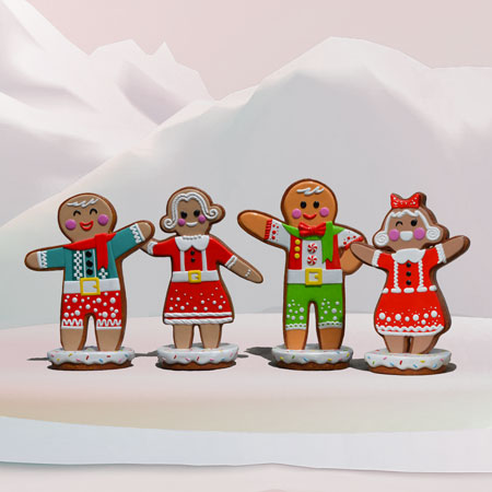 Outdoor Gingerbread figures