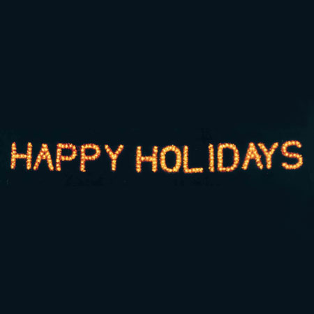 Happy Holidays C7 LED Display