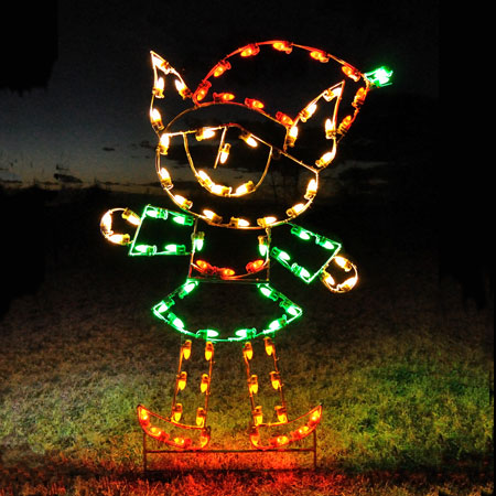 Holiday Lights Elf Girl