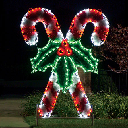 LED Candy Canes - C7 LED Lights/Garland - 8.3'