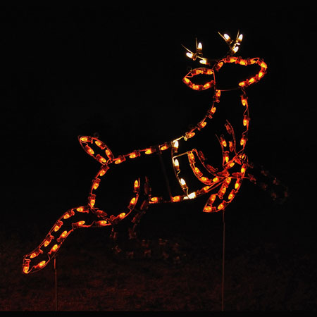 Holiday Décor Santa Sleigh LED Light Displays