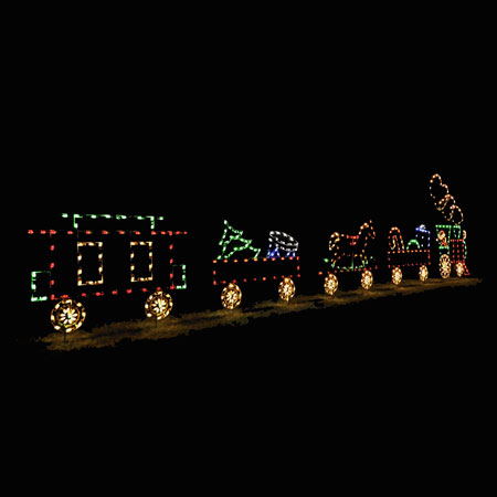 Holiday Lights Train Set with 5 cars