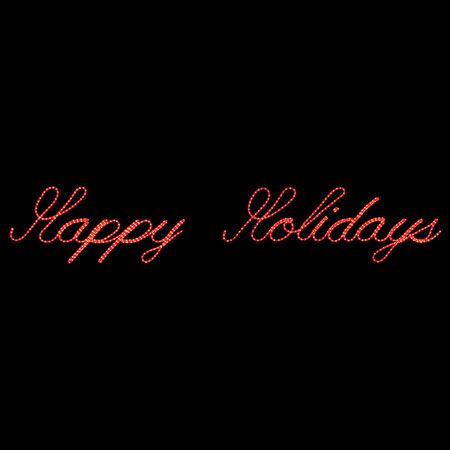 Happy Holidays Rope Light Sign