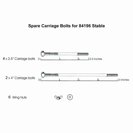 Carriage Bolts and Wing Nuts