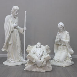 Painted ivory Holy Family