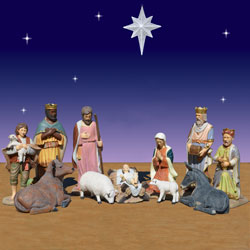 40 inch 11 piece Christmas nativity scene