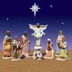 40 inch 7 piece African American nativity scene