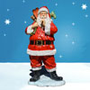 6-Foot Life-Sized Outdoor Santa Decoration with Toys