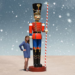 Toy Soldier with Baton in Left Hand