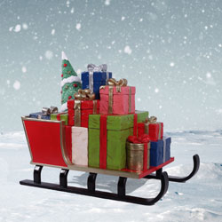 Sled with Gifts