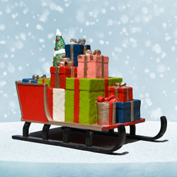 Sled with Gifts