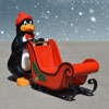 Christmas Penguin Sleigh