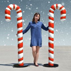 6 foot Candy Canes