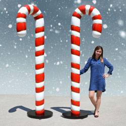 8 ft Candy Canes