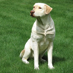 Labrador dog statue