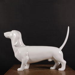 Interior dog statue