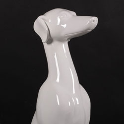 Interior dog statue