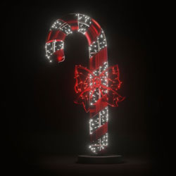 Fiberglass Lighted Candy Cane