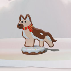 Christmas gingerbread Husky