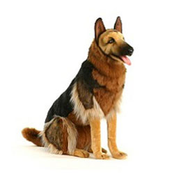 Stuffed German Shepherd dog